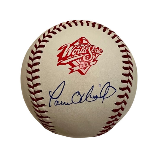 Paul O'Neill Autographed Cincinnati Reds 1990 World Series Logo Baseba – BG  Autographs