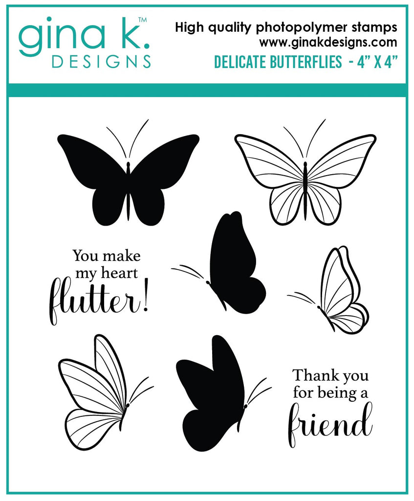 STAMPS- Beautiful Butterflies – Gina K Designs, LLC