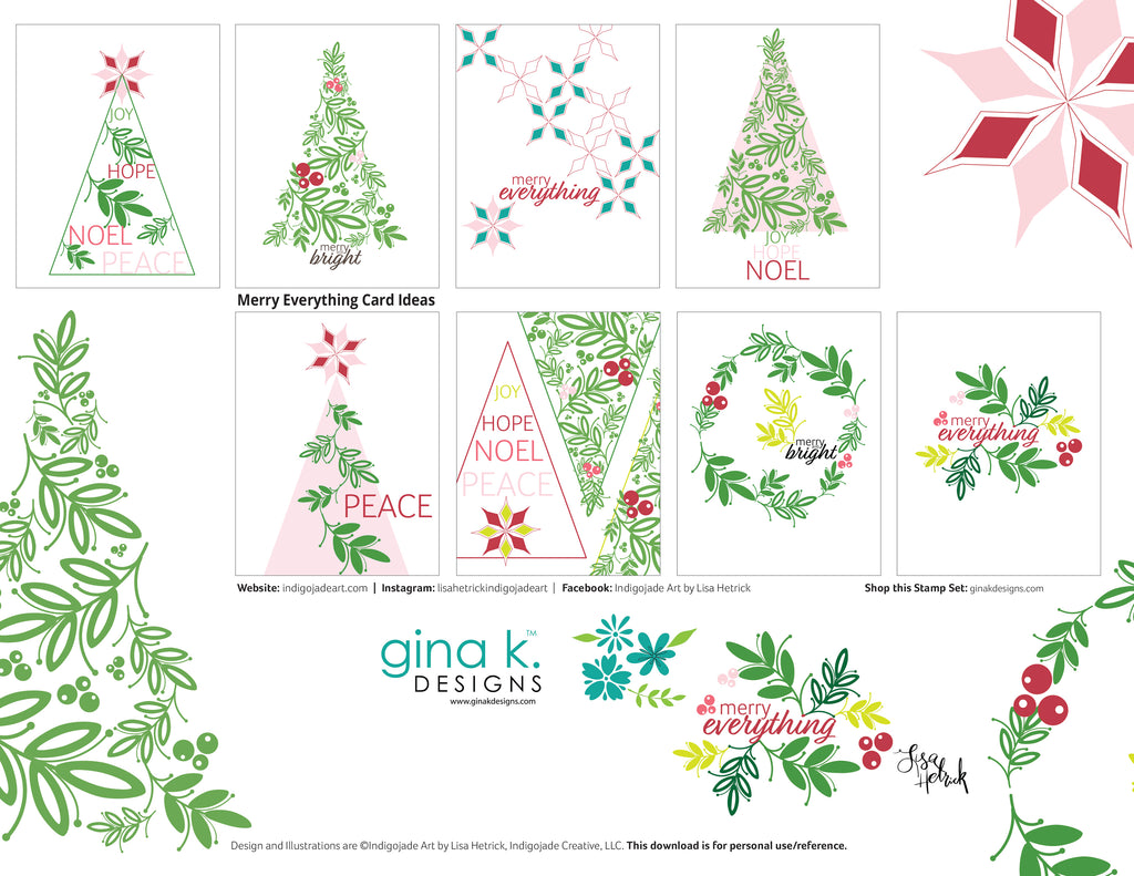 Gina K. Designs - Clear Stamps - Christmas Cardinal in 2023