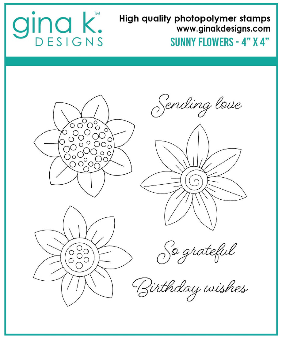 Gina K Designs Stamp Set mini Blossoms 