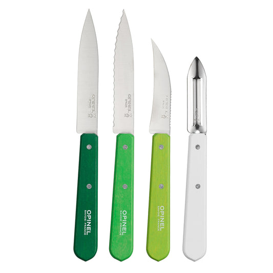  Opinel Le Petit Chef Complete 3 Piece Kitchen Set, Chef Knife  with Rounded Tip, Fingers Guard, Peeler, For Children and Teaching Food  Prep and Kitchen Safety, Made in France: Home 