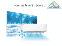 HIVER FROID THERMOPOMPE MURALE HAXXAIR MONTREAL