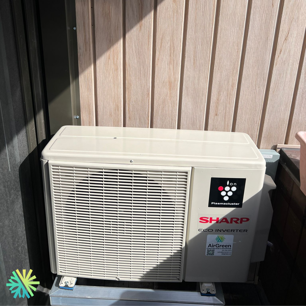 Installation of a Sharp ZU1 Wall-Mounted Heat Pump in Longueuil