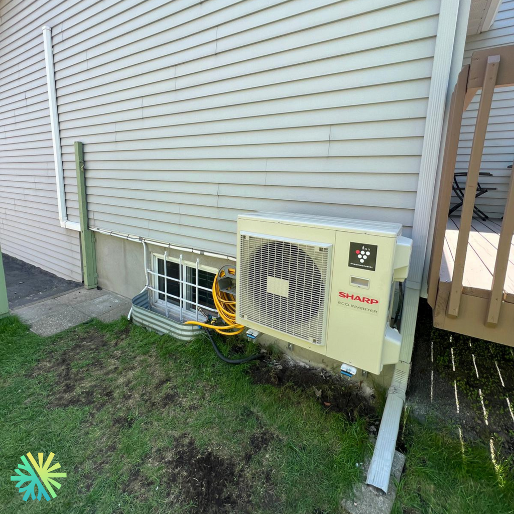 Installation of a Sharp ZU1 Wall-Mounted Heat Pump in Brossard, South Shore