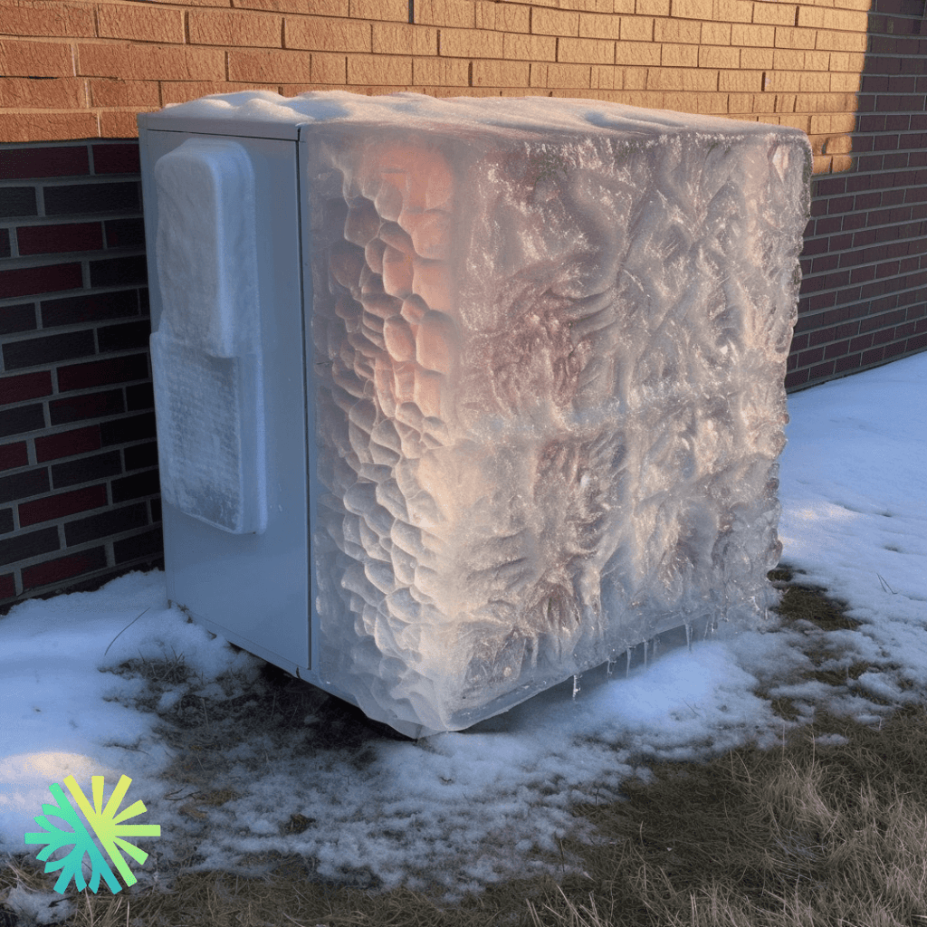 Repair Service: Central Heat Pump - Coils frozen or covered with ice