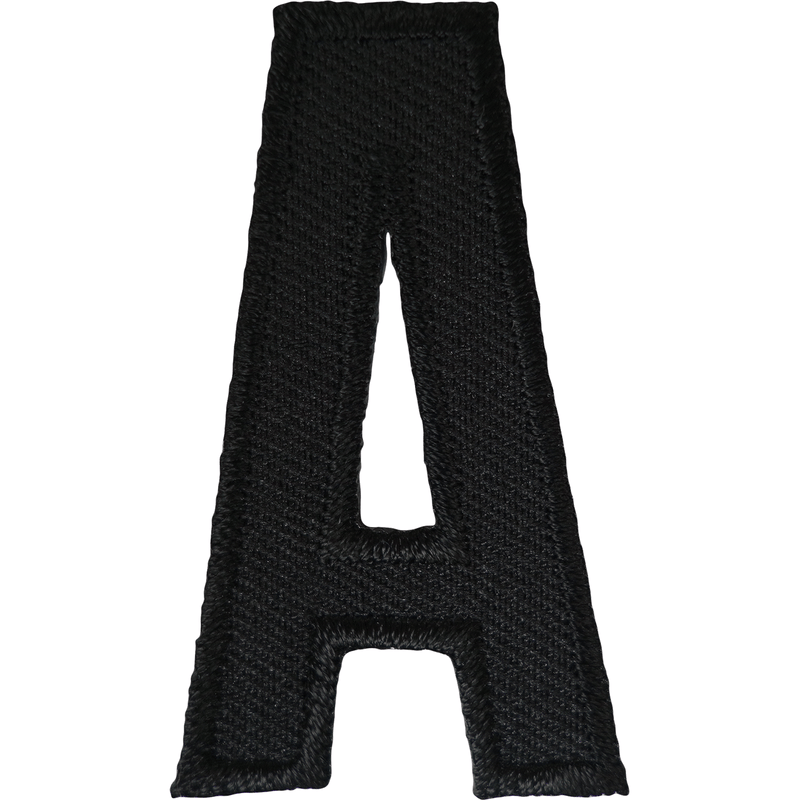 Black Letter Number Iron Sew On Patches Badges Name Letters Numbers Ba