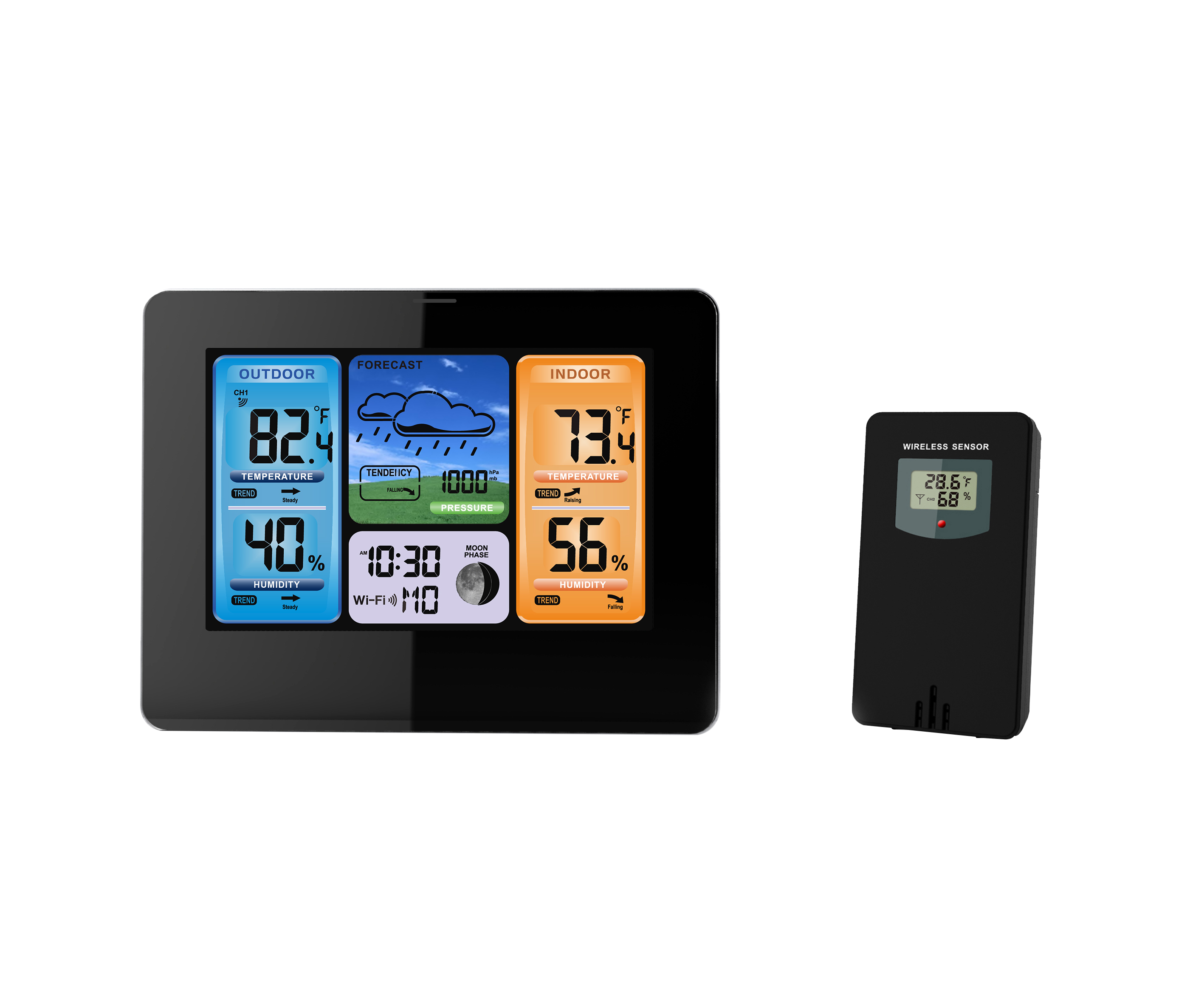 Experience the Ultimate Convenience of Our Wi-Fi Color Weather Station –  Heyaxa
