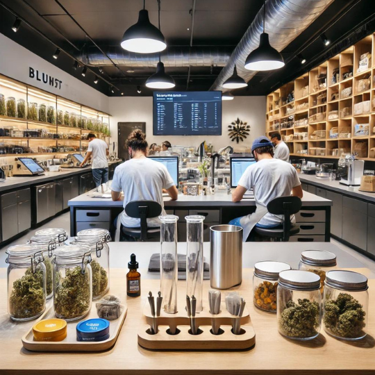 A state-of-the-art cannabis lab in Blunt Street where cannabis products are crafted with precision.