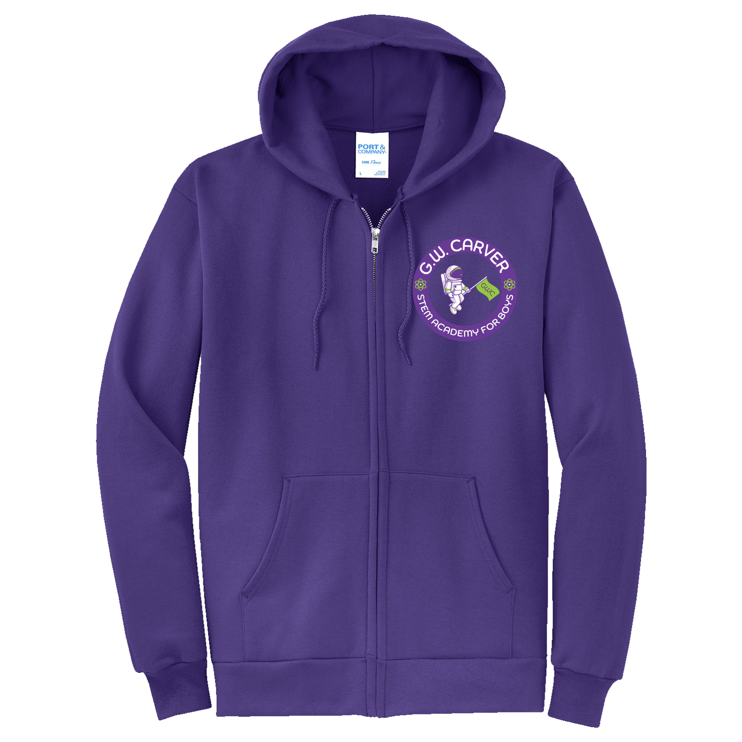 GWC STEM Academy Embroidered PC78ZH Adult Fleece Full Zip