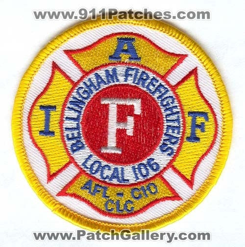 Bellingham Firefighters IAFF Local 106 Patch Washington WA - SKU43 ...