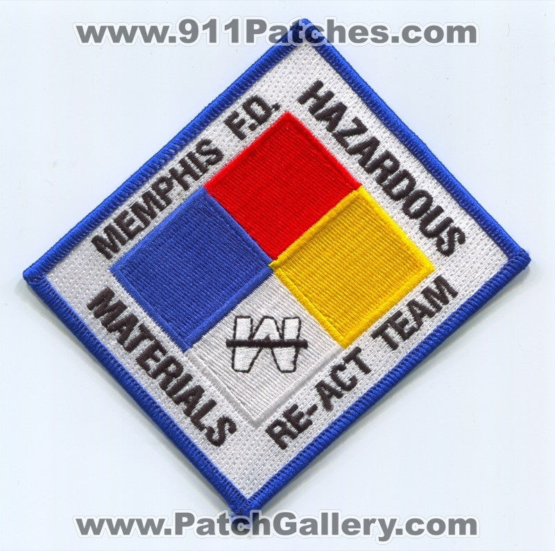 Memphis Fire Department Hazardous Materials Re Act Team Patch