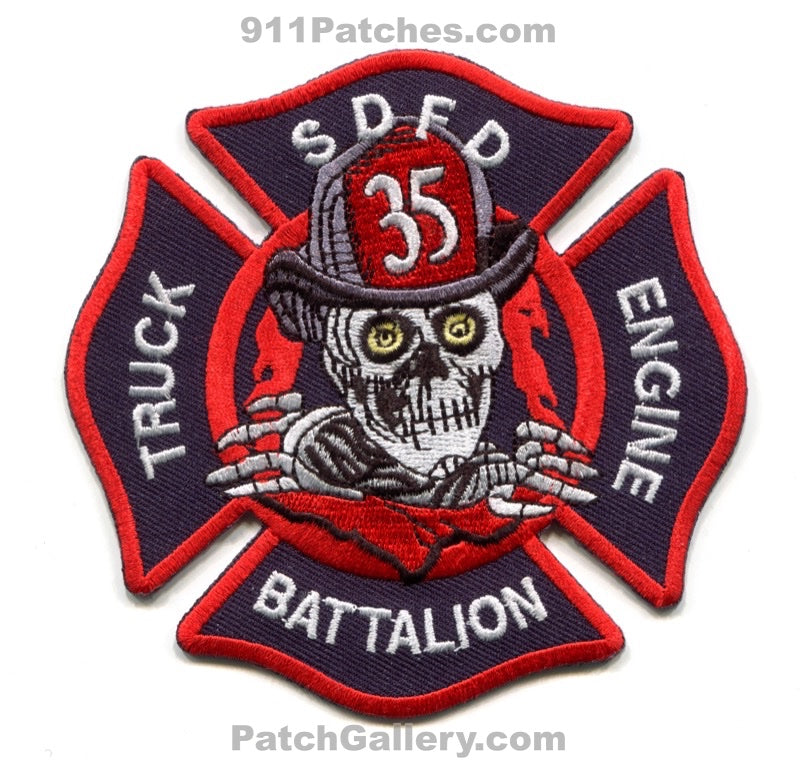 San Diego Fire Department Station 35 Patch California CA