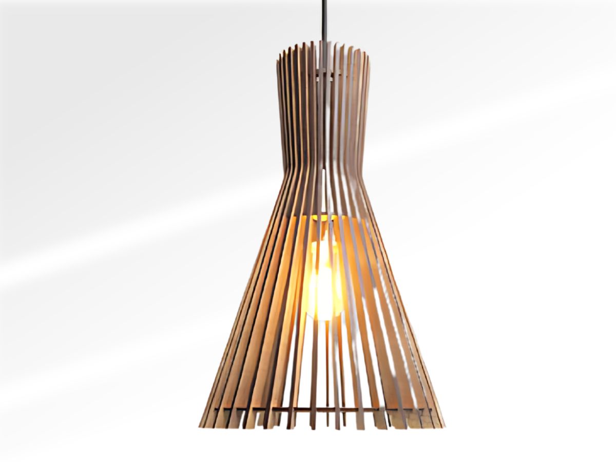 Wooden Cage Pendant Light