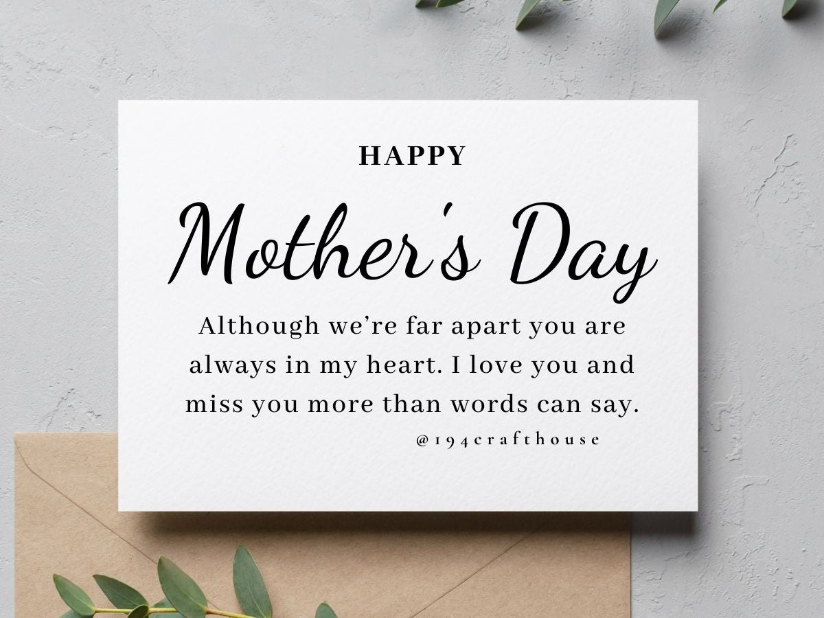 Mother's Day Messages for Long Distance