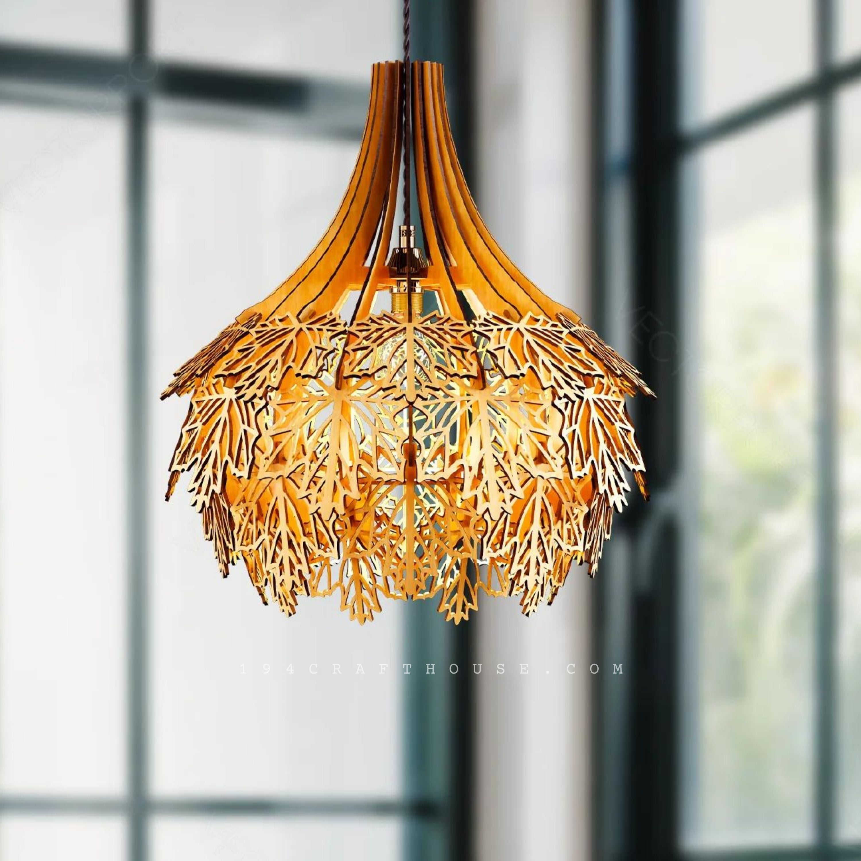 Maple Leaft Chandelier Light Fixture