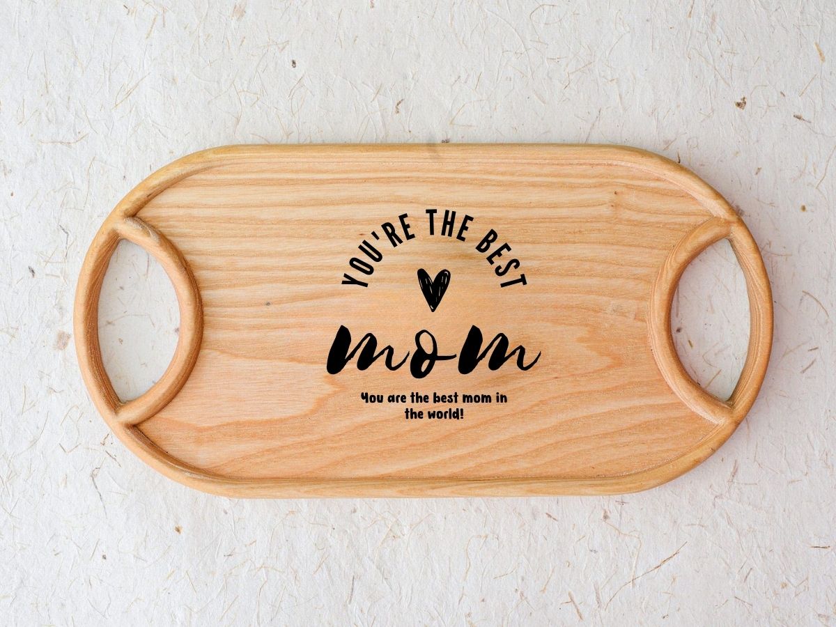 Engraved Wooden Serving Tray