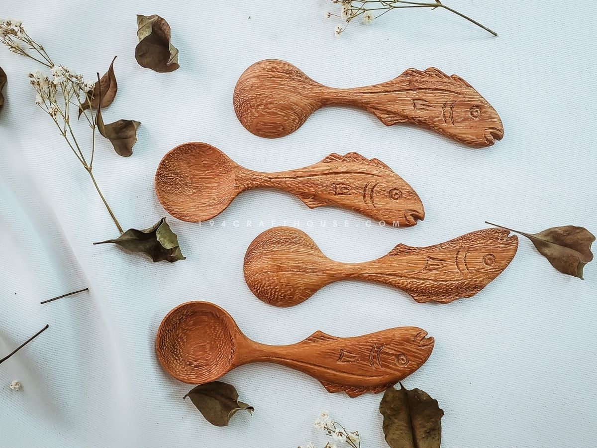 Fish Shaped Wooden Spoon