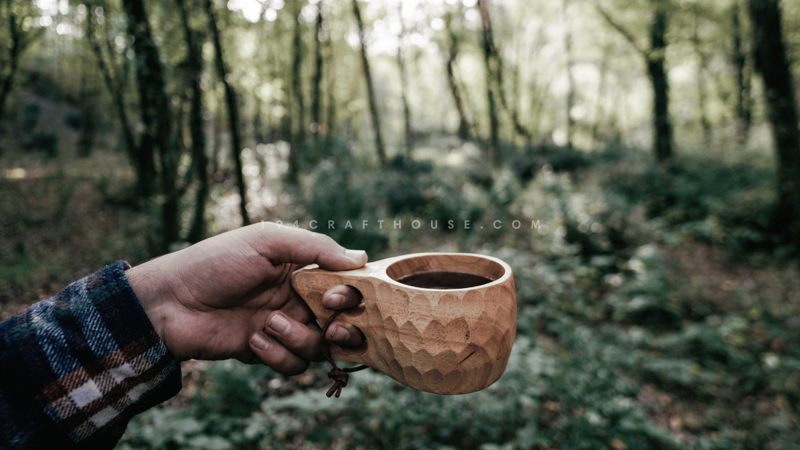 Connection to Nature: Using a Kuksa cup made from natural wood allows individuals to feel a deeper connection to the environment and nature's resources.