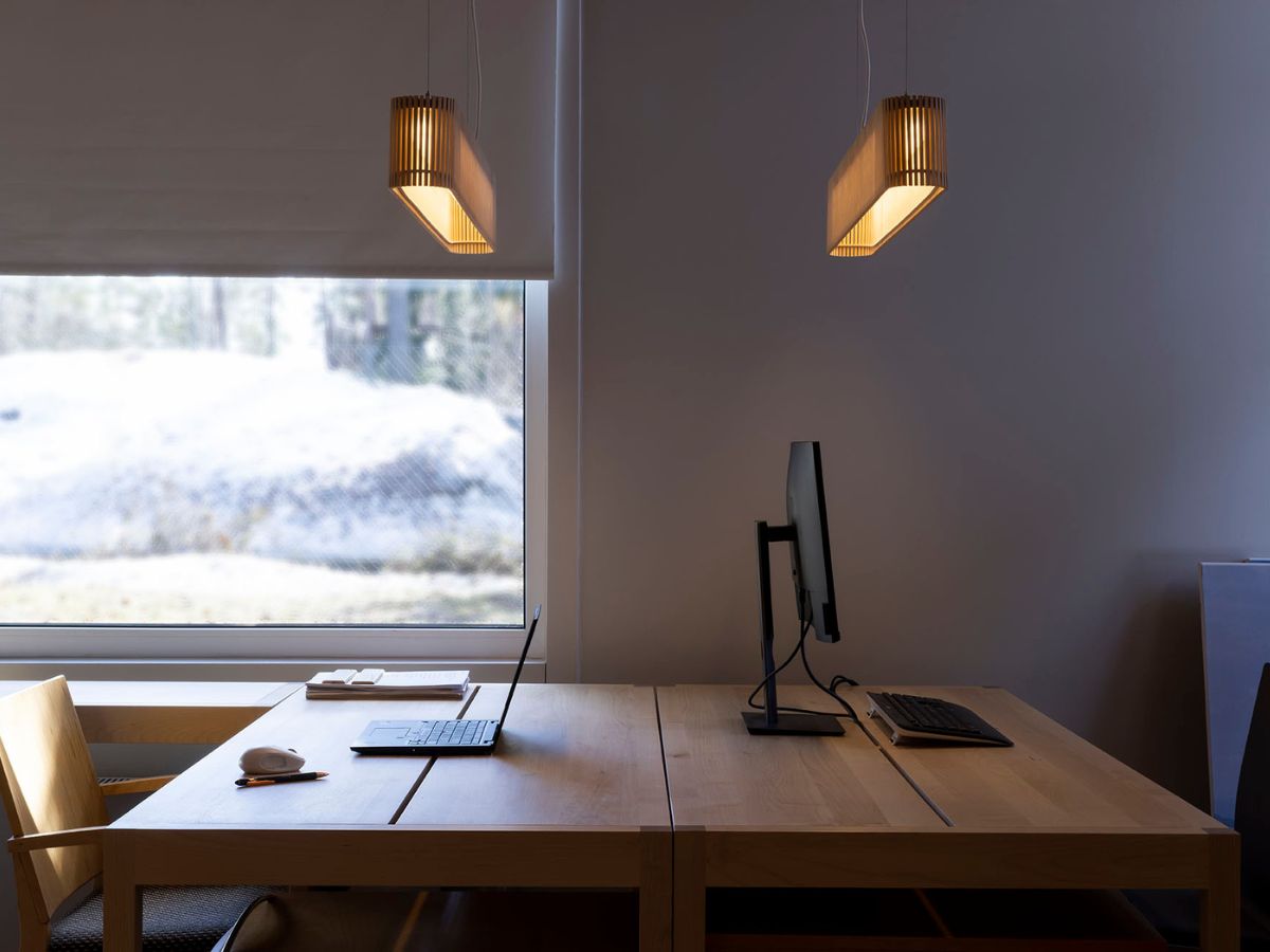 Office Wood Hanging Light