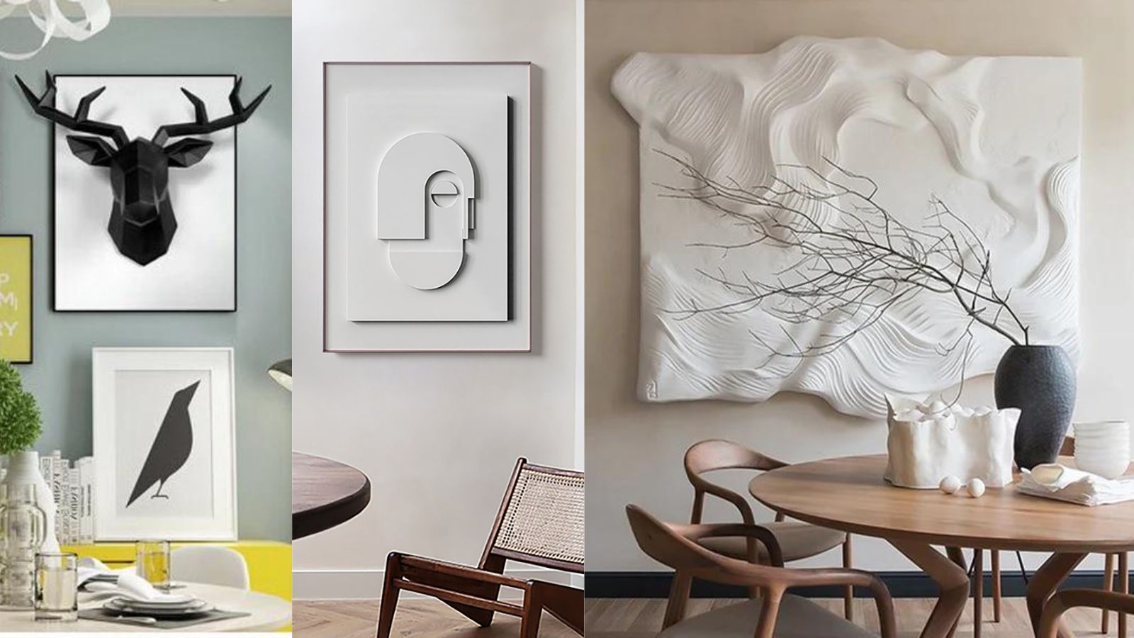 Sculptural Forms Wall Decor