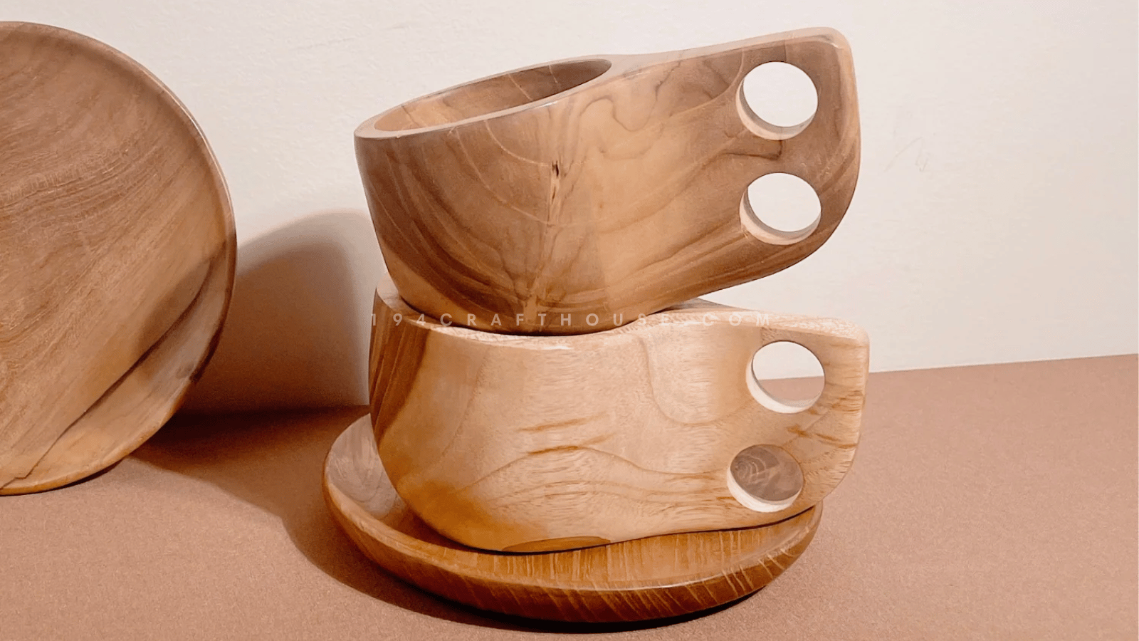 Two-tone or Multi-wood Designs Kuksa Cup