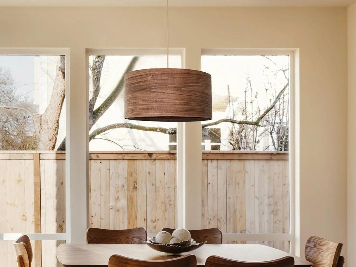 Walnut Wood Pendant Light