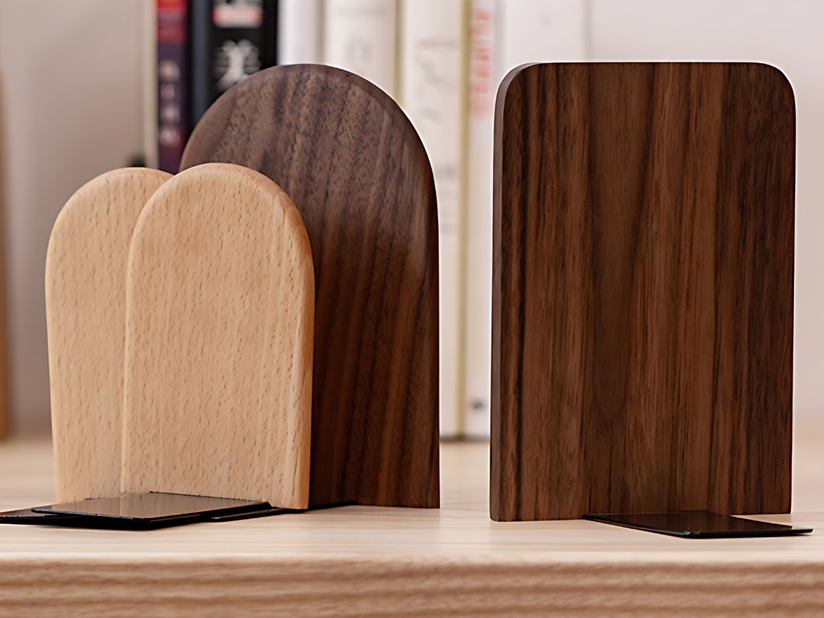 Wooden Bookends