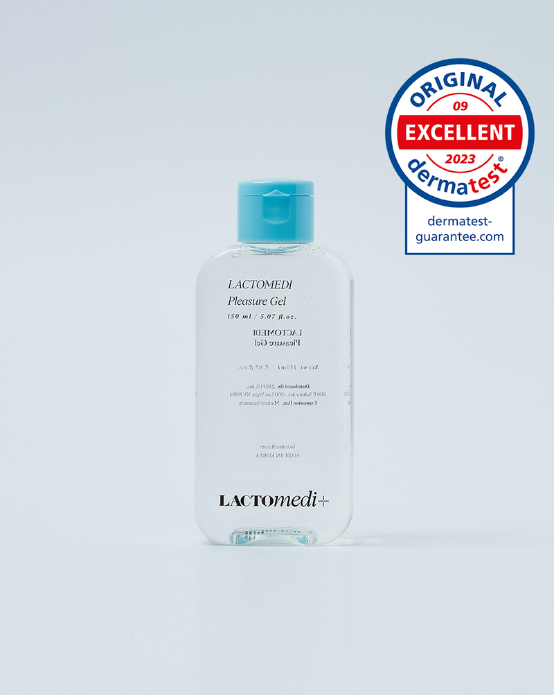 pleasure gel wtih dermatest guarantee mark