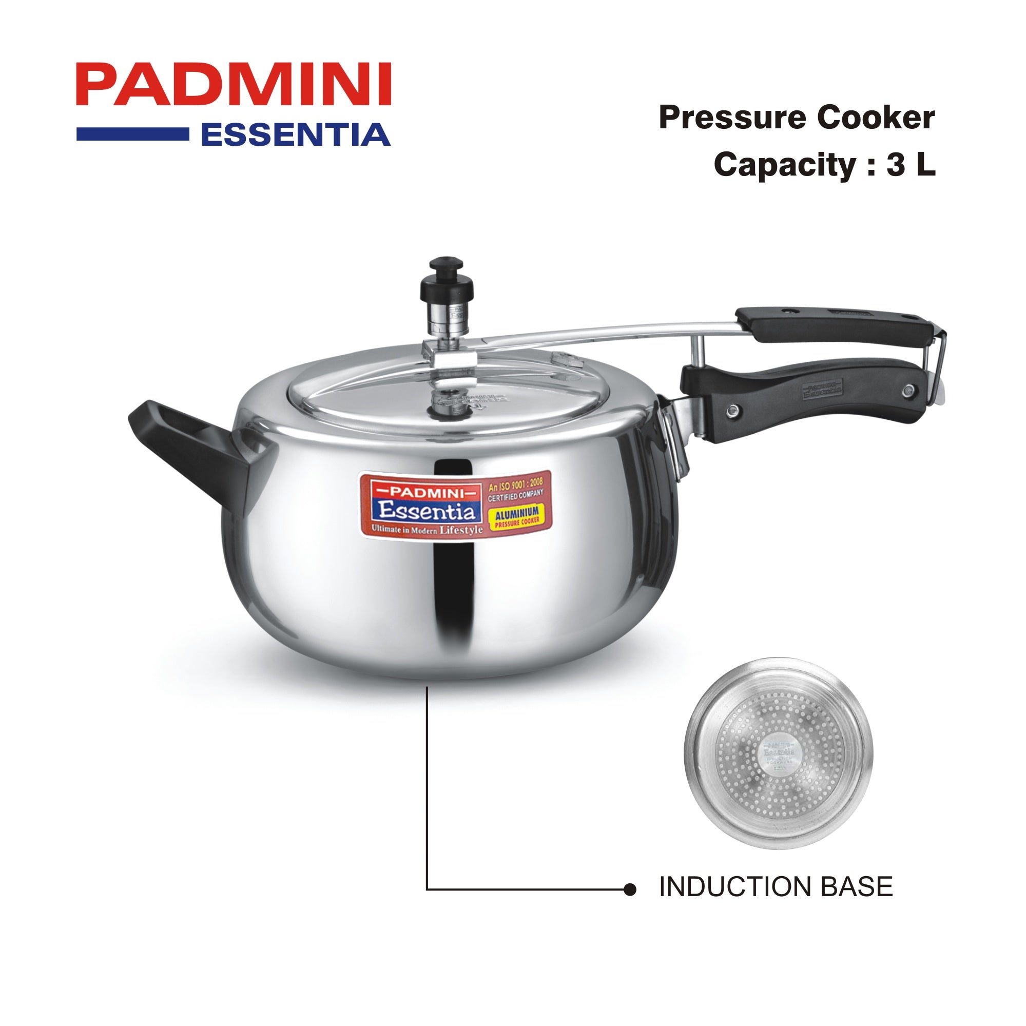 padmini cookplus pressure cooker 5l