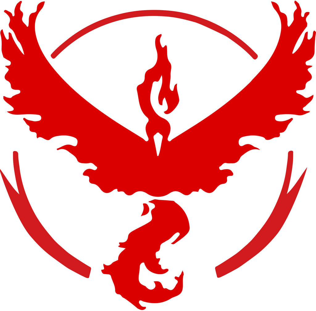 Pokemon Go Team Valor Decal Boosted Designs