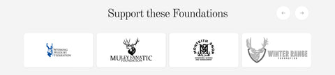 A list of the wildlife foundations we support at Monster Buck Coffee.