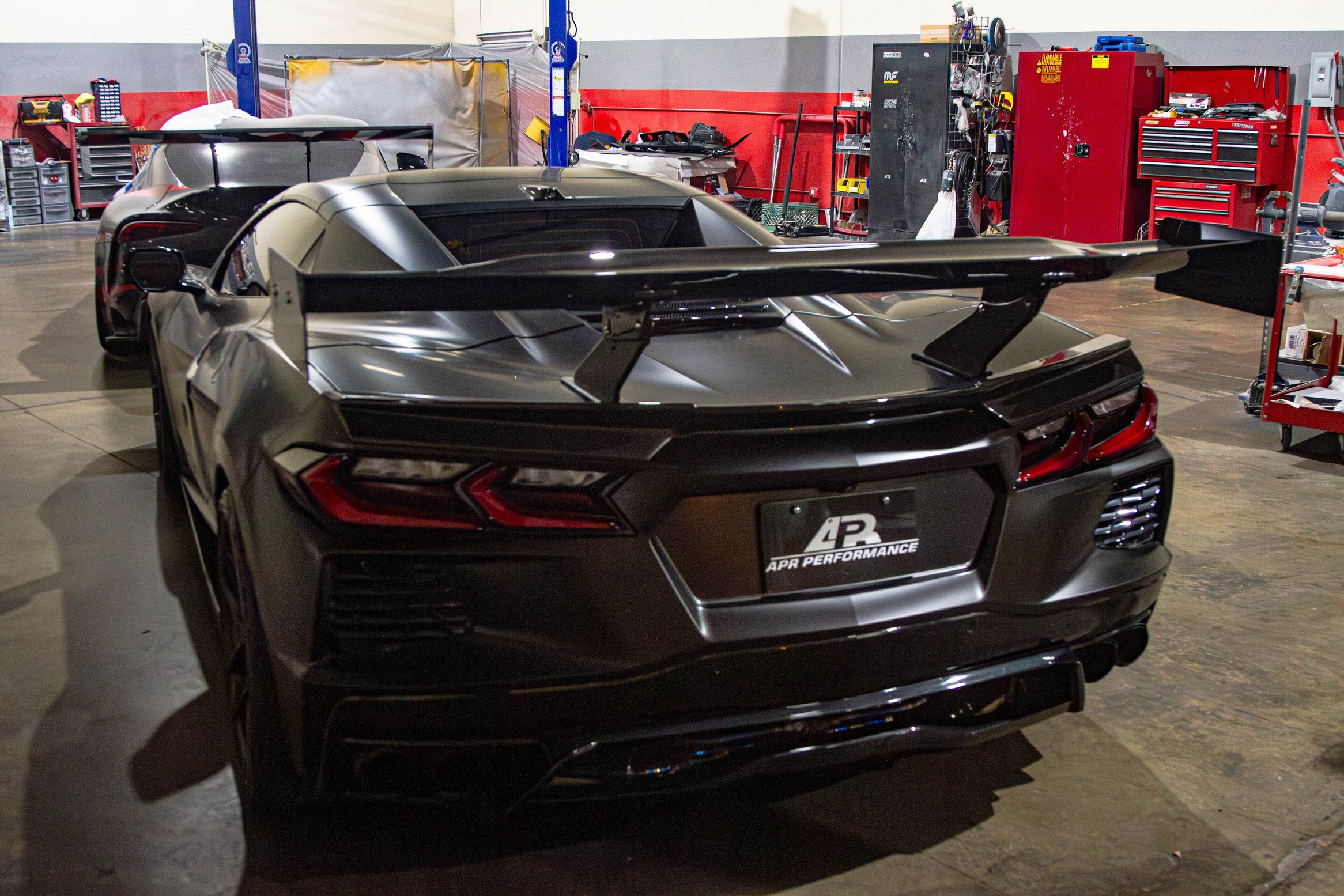 Chevrolet Corvette C8/ C8 Z06 Convertible Carbon Fiber GTC-500 Adjustable Wing 2020-UP