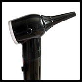 keeler jazz otoscope with insufflation port for pneumatic otoscopy