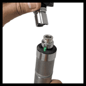 welch allyn handle wih easy attachment and detachment