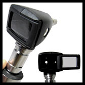 welch allyn otoscope with wide-angle viewing lens