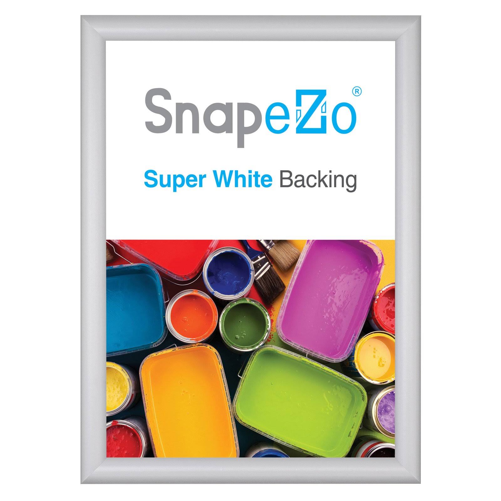 17x24 Silver SnapeZo Snap Frame - 1 Profile