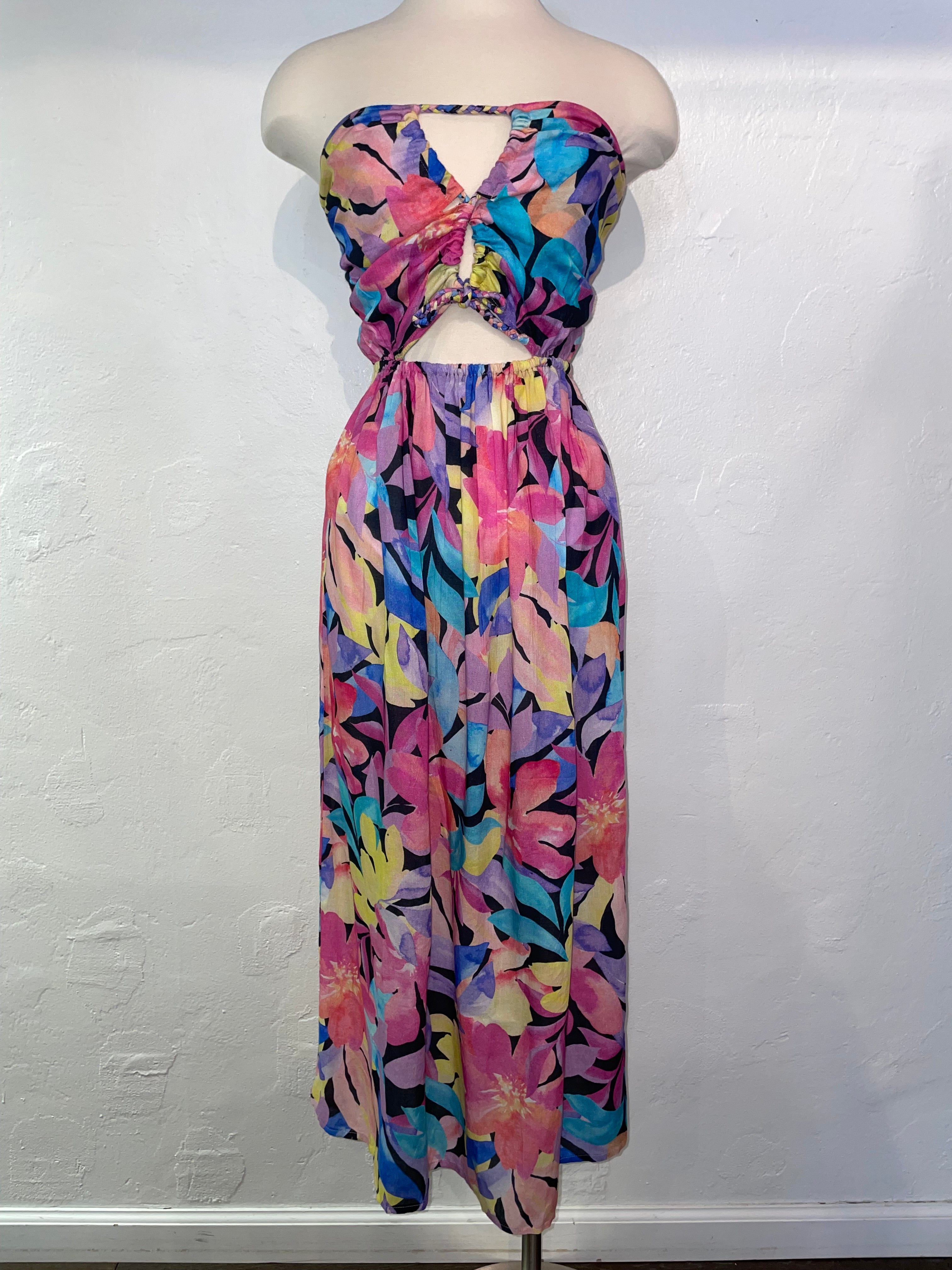 Maui Maxi Dress - Caribe Fuchsia