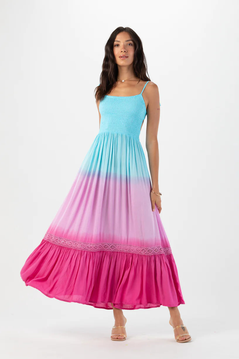 Bright Colorful Maxi Dress 