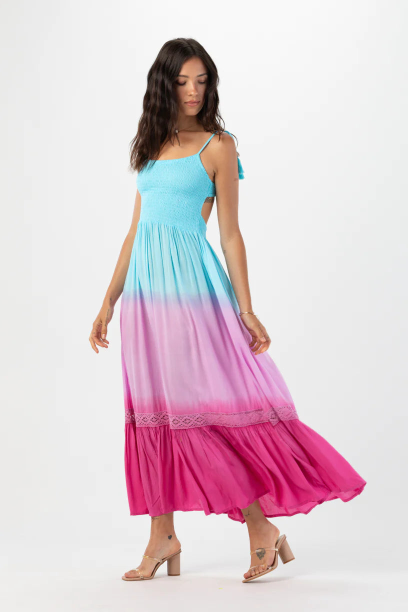 Bright Colorful Maxi Dress 