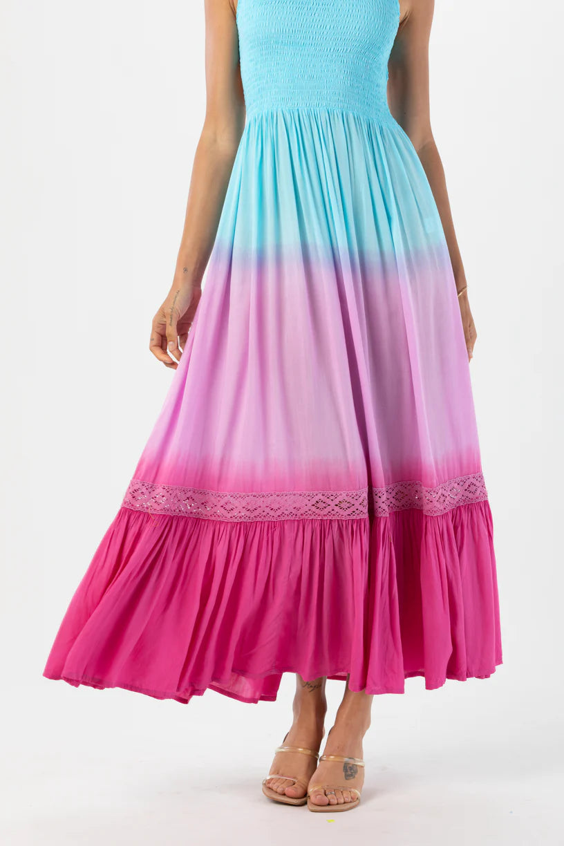 Bright Colorful Maxi Dress 