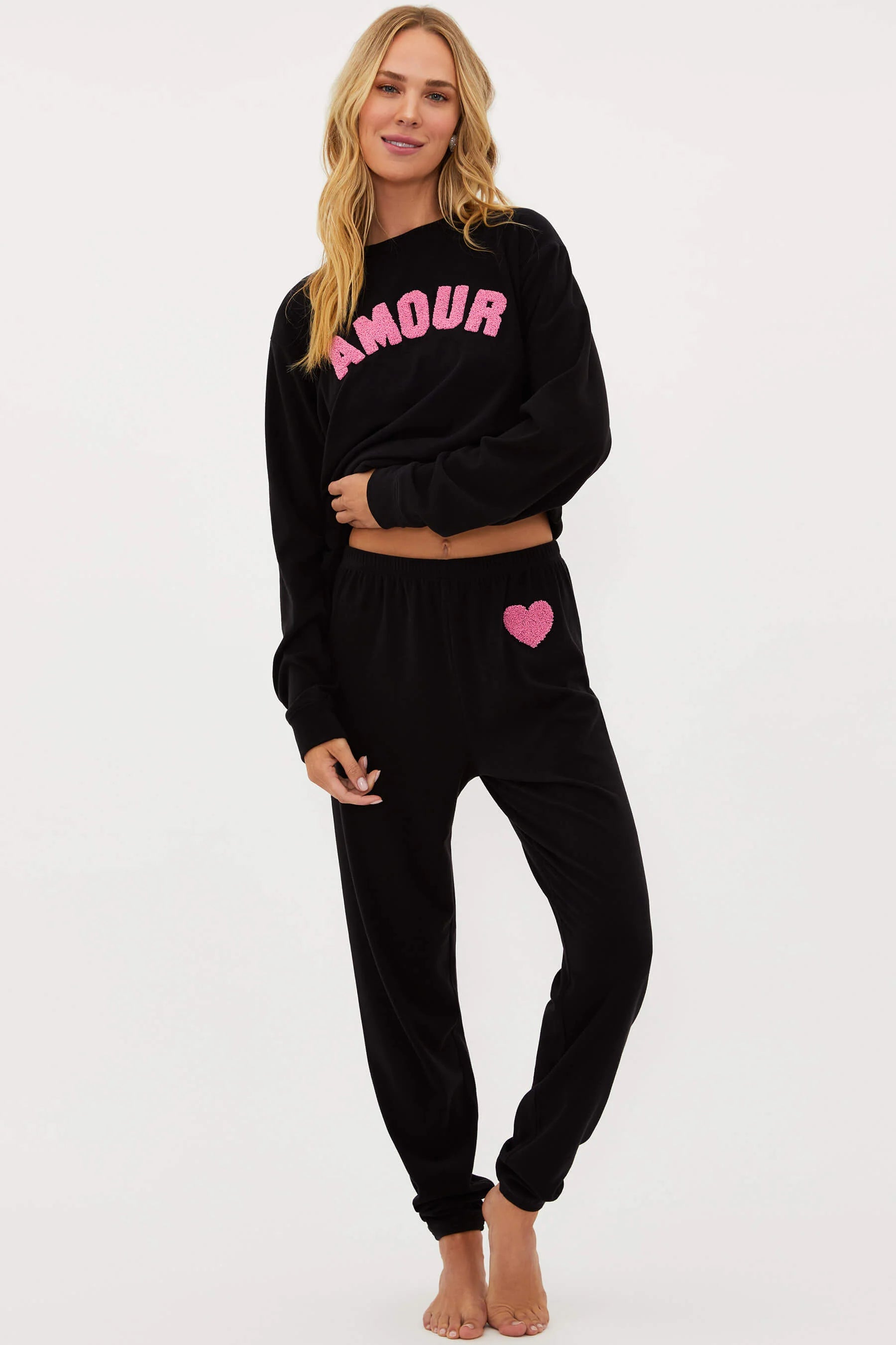 Love Themed Black Sweatshirt
