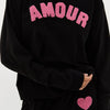 Love Themed Black Sweatshirt