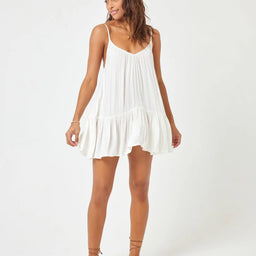 Short Off White Coverup Dress