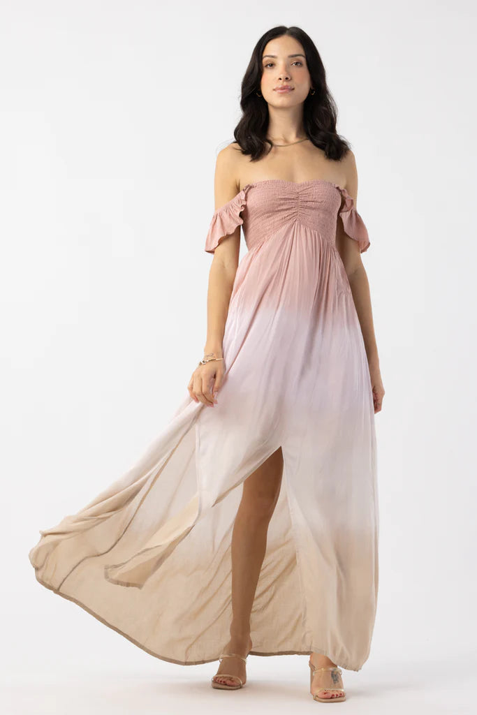 One Size Mauve Maxi Dress