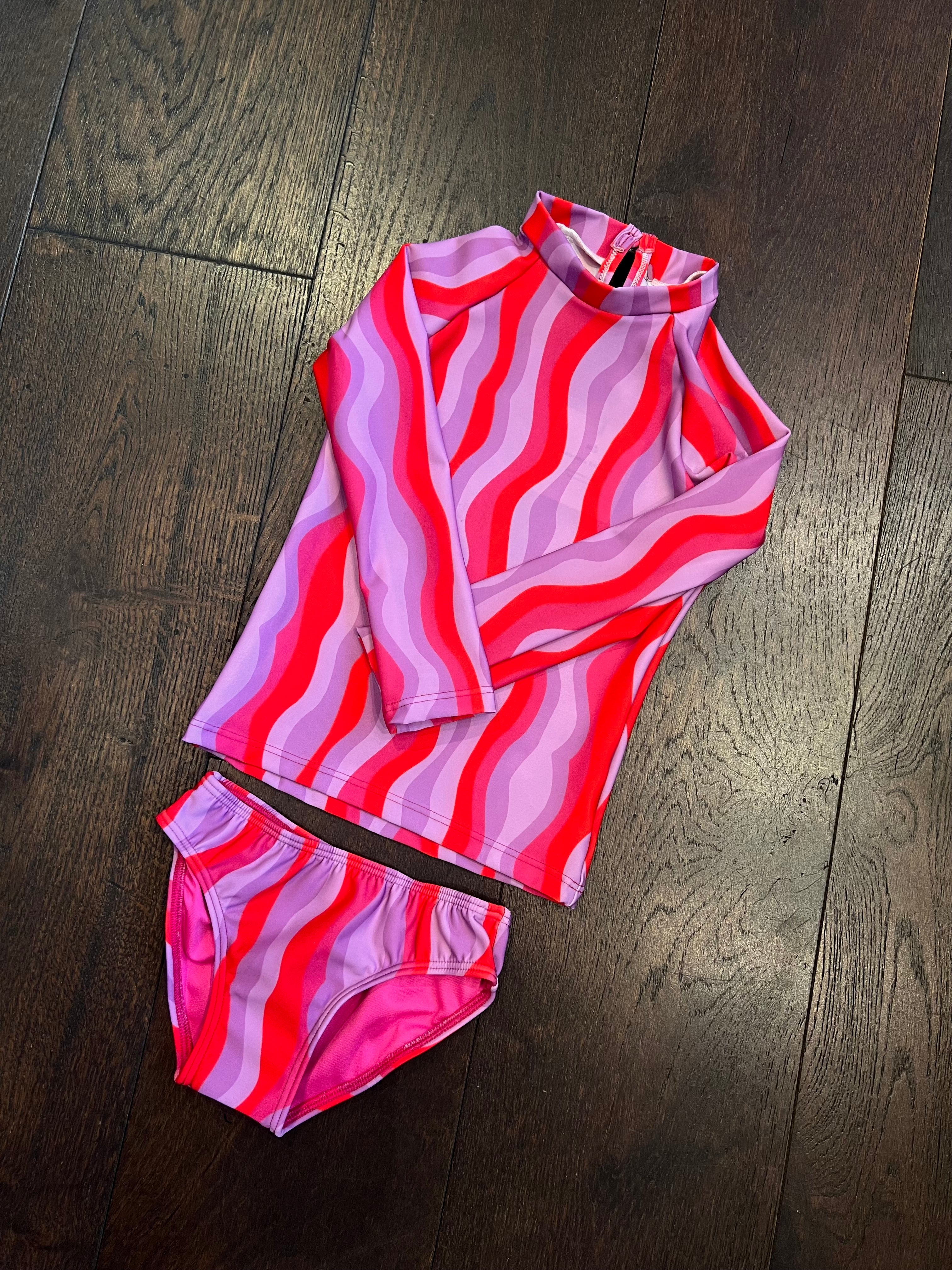 Rash Guard Set Kids - Berry Crush Groove