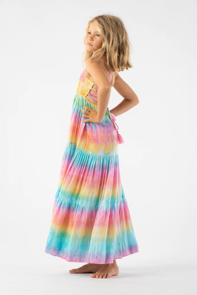 Kids Bright Tie Dye Dress