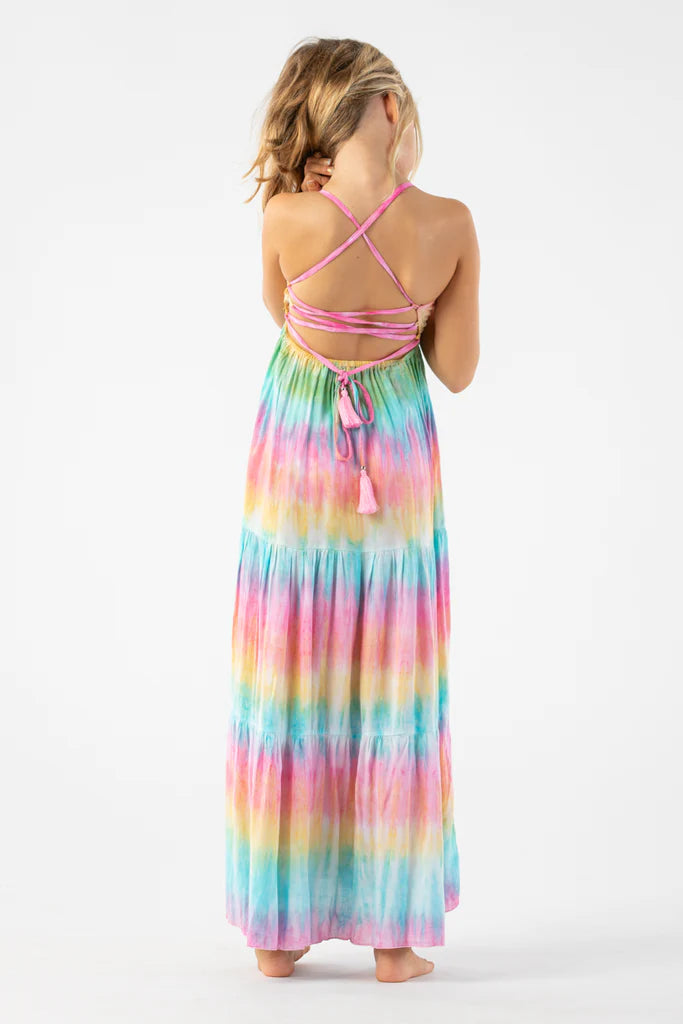 Kids Bright Tie Dye Dress