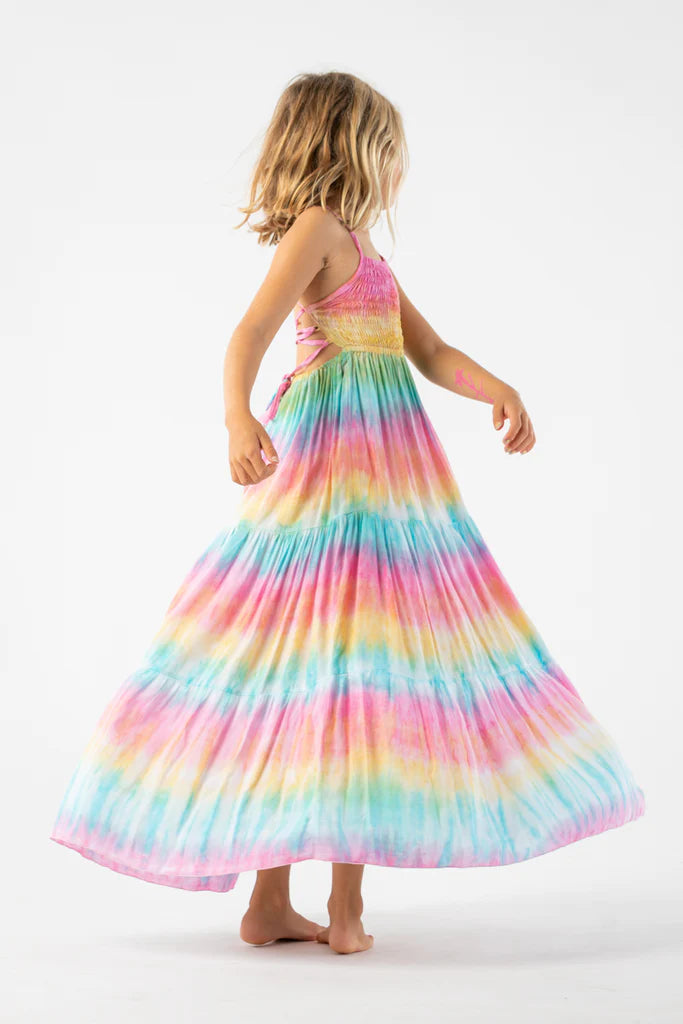 Kids Bright Tie Dye Dress