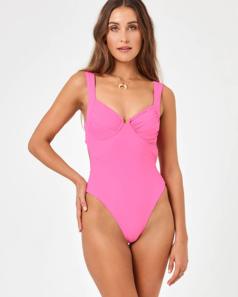 Bubblegum Pink Underwire One Piece