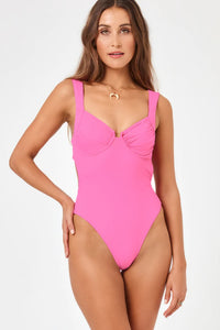 Bubblegum Pink Underwire One Piece